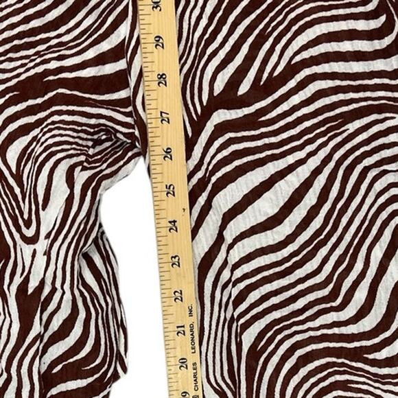 FAITHFULL THE BRAND Anthropologie Vacanza Linen Zebra Halterneck Jumpsuit SZ 4 - Picture 10 of 11
